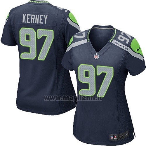 Maglia NFL Game Donna Seattle Seahawks Kerney Blu Oscuro